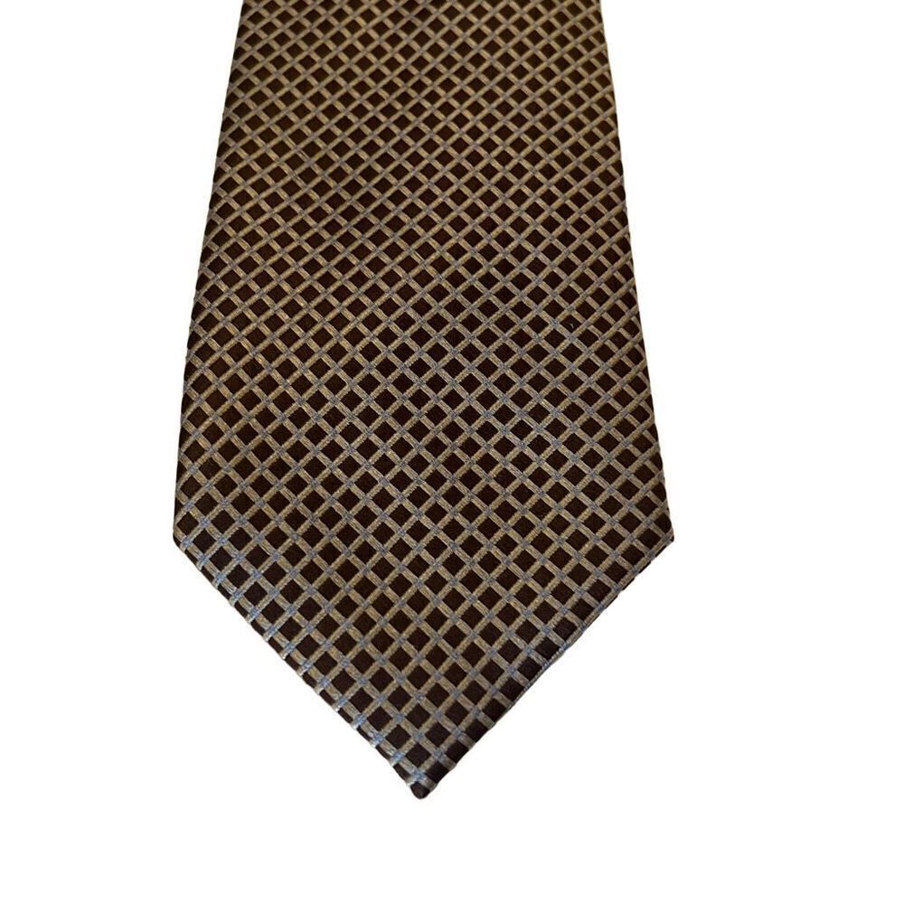Saddlebred Men’s Tie - 100% Silk - brown/blue